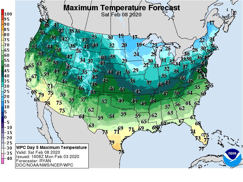Day 5 Maxiumum Temperature